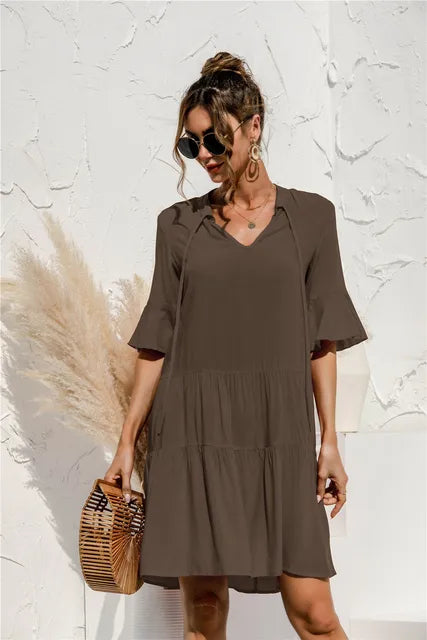 Clara | Damen Sommerkleid mit Blumen