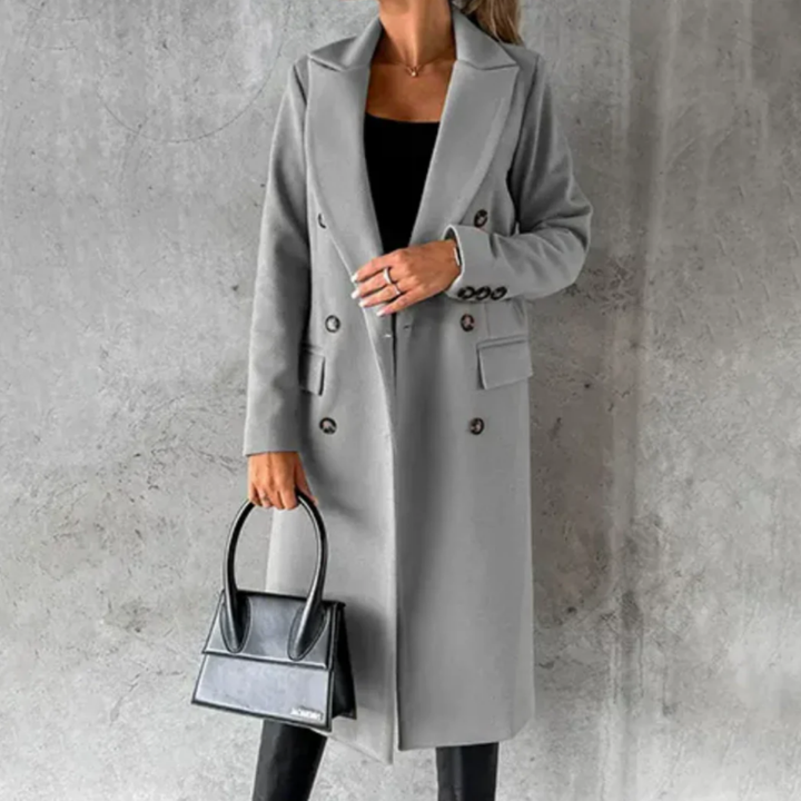 Long Winter Trench Coat for Women | Light