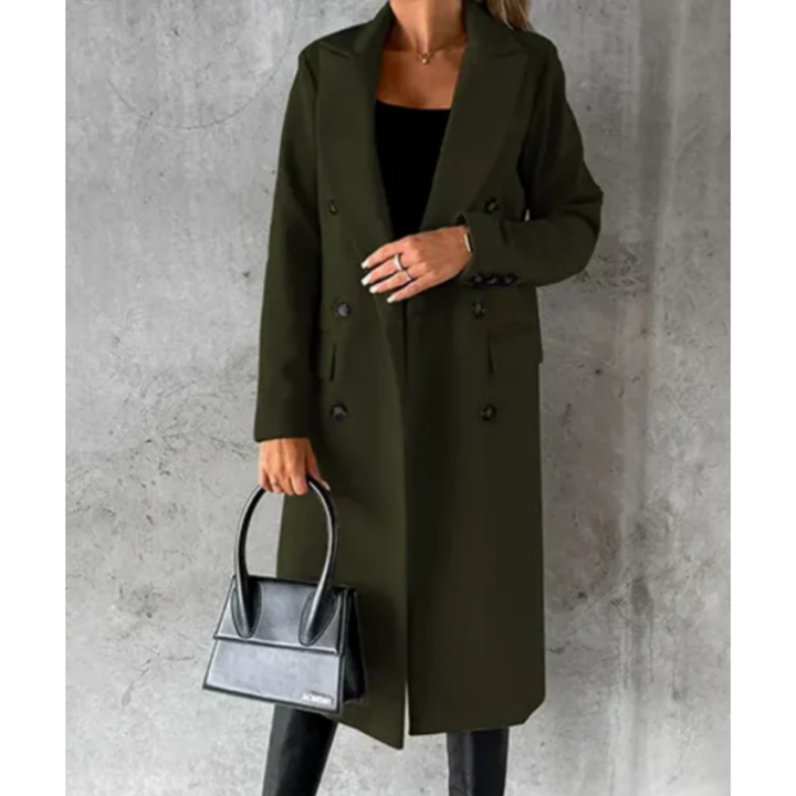 Long Winter Trench Coat for Women | Light