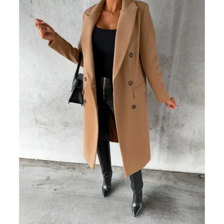 Long Winter Trench Coat for Women | Light