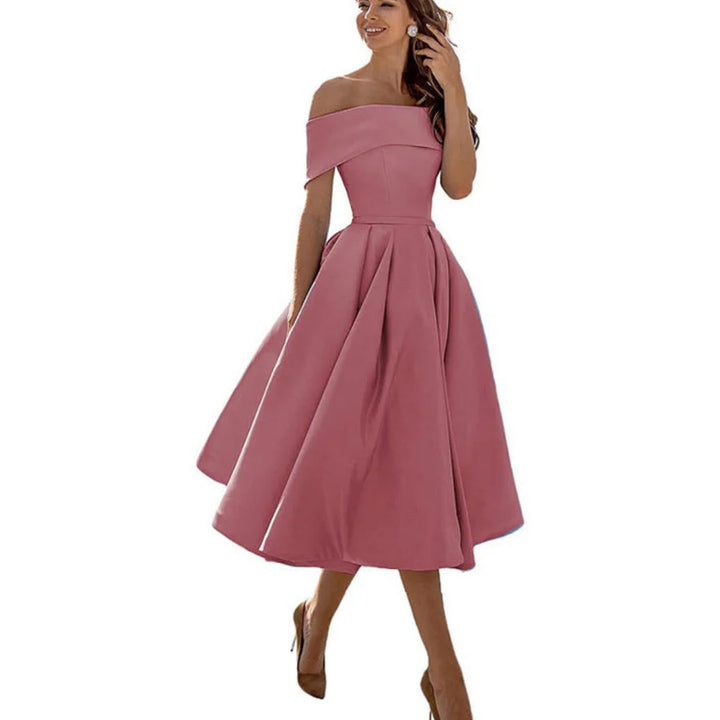 Robe Femme Plissée Sans Bretelles | Midi