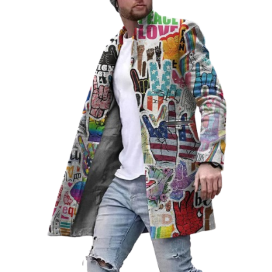 Maximo | Manteau Longues Graphique Homme | Tendenz