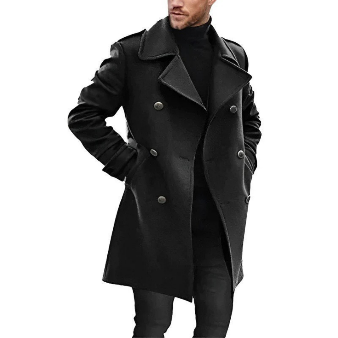 Hommes Long Trench Manteau D'hiver | Chaud