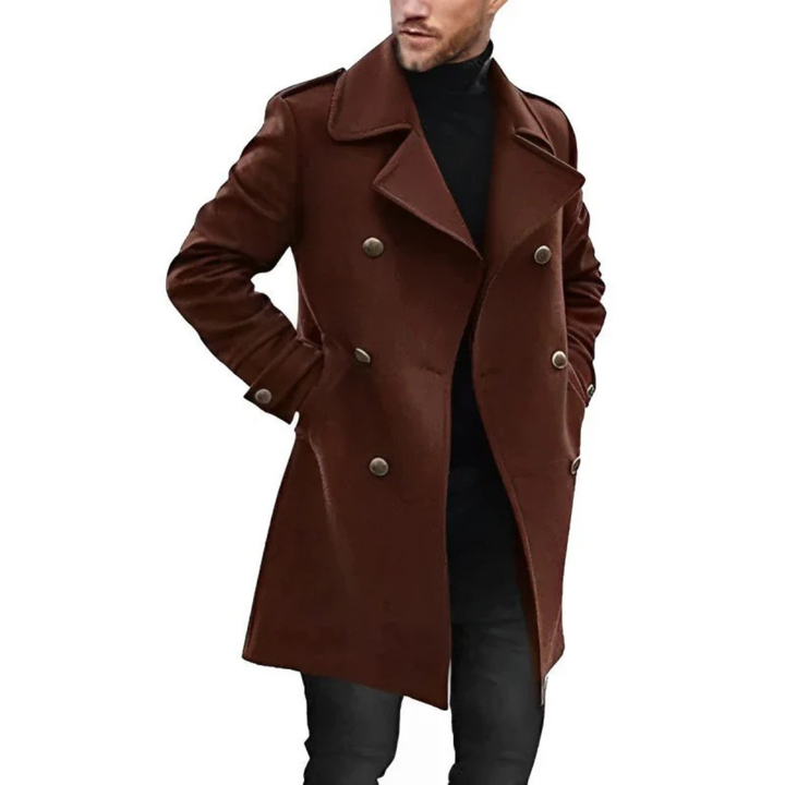 Hommes Long Trench Manteau D'hiver | Chaud