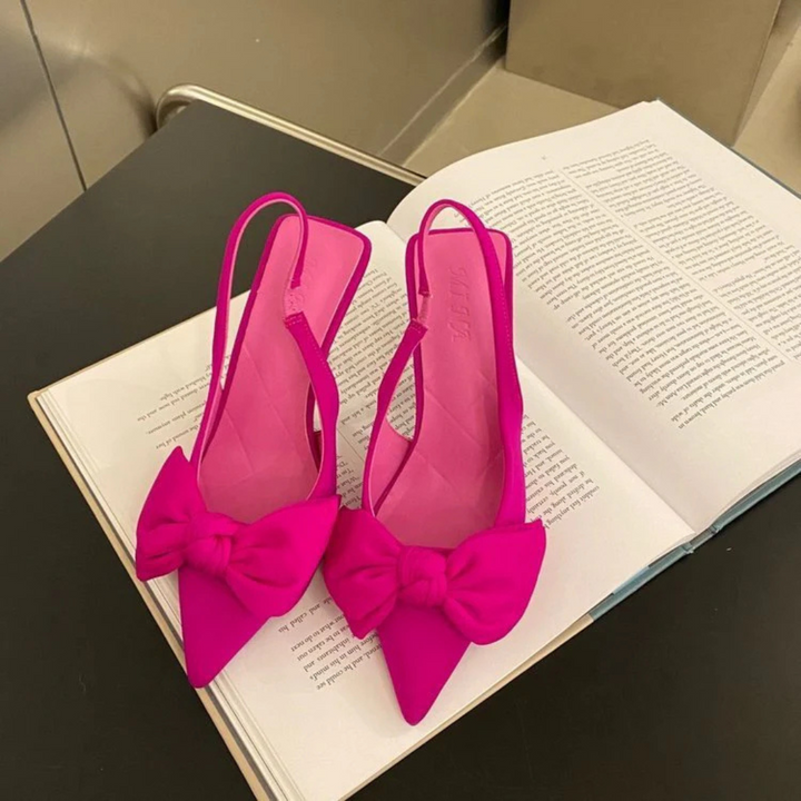 Sandales À Talons Avec Nœud Pour Femmes | Bout Pointu