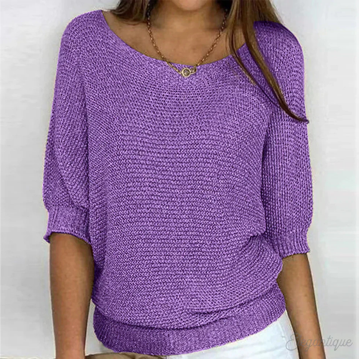 Pullover À Manches Longues En Tricot Pour Femmes | Elégant