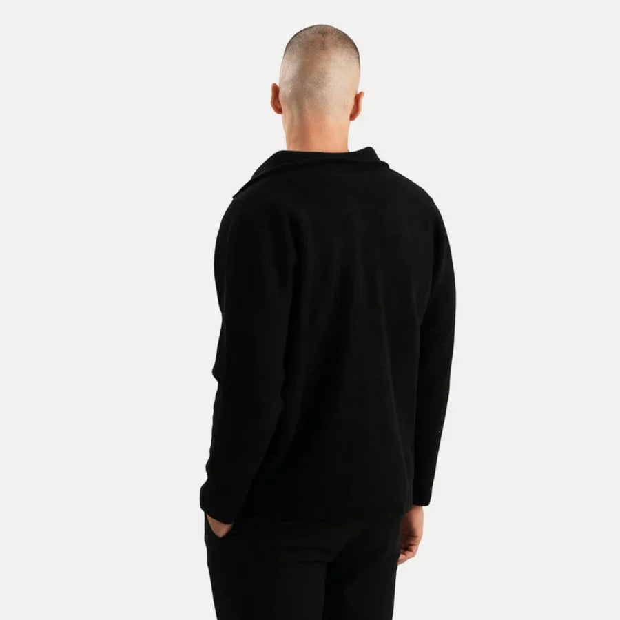 Herren Winter Warm Langarm Cardigan | Stricken