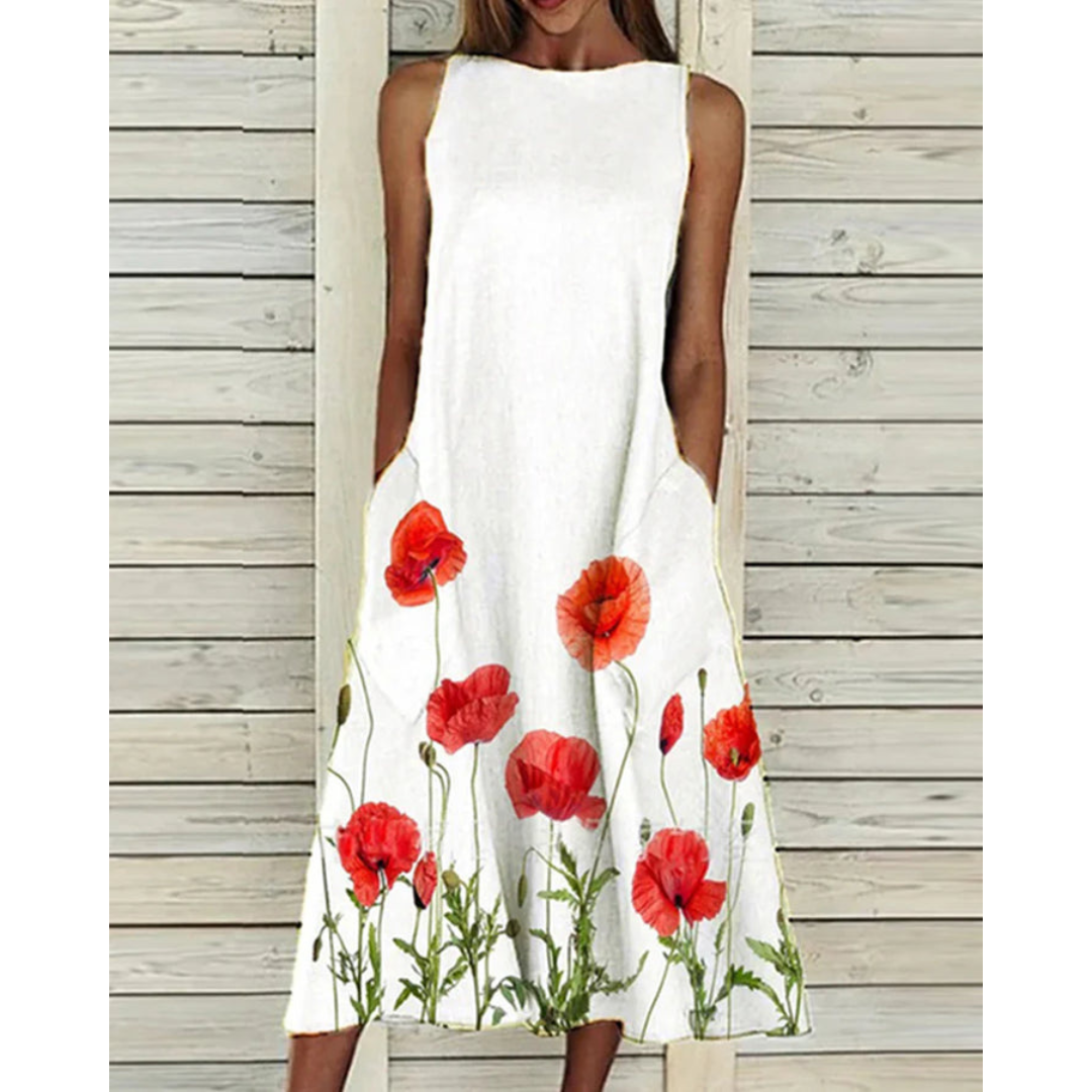 Robe D'été À Fleurs Pour Femme | Midi