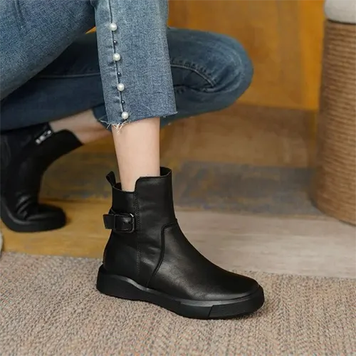 Bottes De Cheville Décontractées Pour Femmes | Boucle