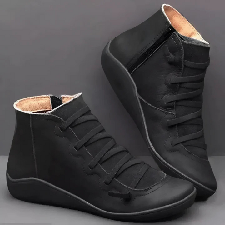 Bottes Décontractées À Fermeture Latérale Et Pour Femmes | À Lacets