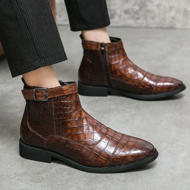Bottines Élégantes Pour Hommes | Fermeture À Glissière