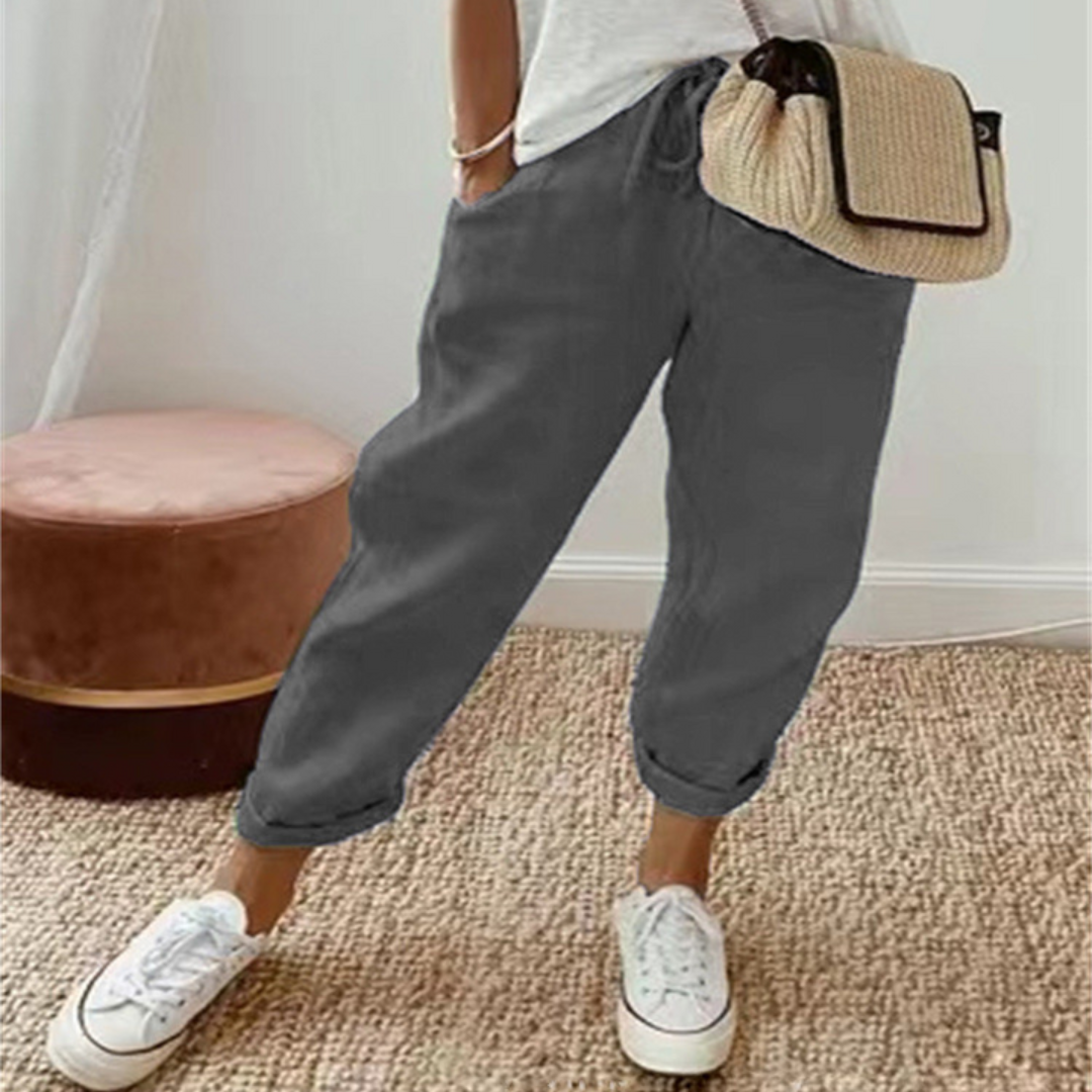 Casual Short Pants with Pom-Poms for Women | Wide Leg
