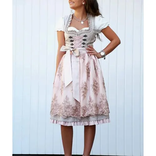 Robe De Vacances Dirndl Pour Femme | Midi