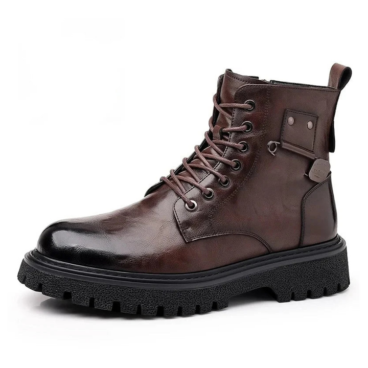 Bottes À Lacets Pour Hommes Avec Fermeture À Glissière Latérale | Extérieur