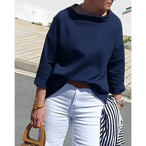 Elegante und lässige Bluse für Frauen | 3 4 Ärmel