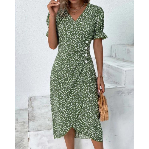 Vestito Estivo con Stampa Floreale per Donna | Midi