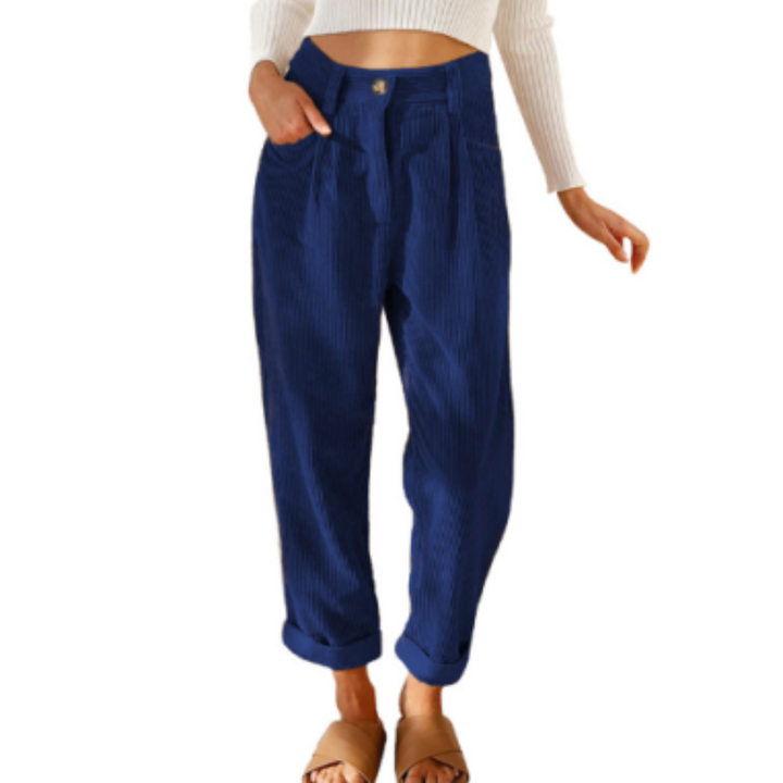 Pantalon en Velours Côtelé Souple Pour Femmes | Stylish