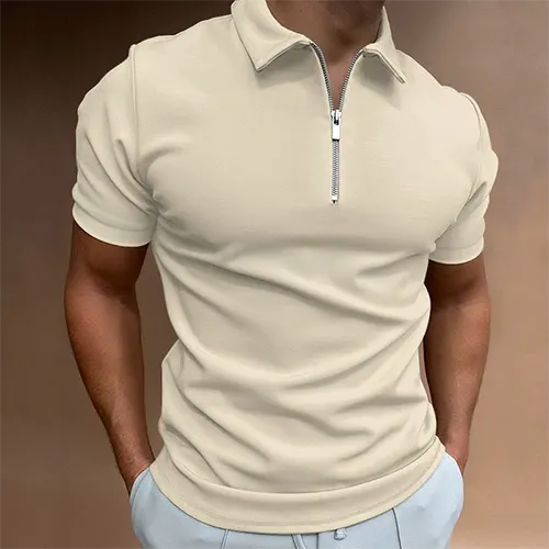 Polo Décontracté D'été Pour Hommes | Fermeture Éclair