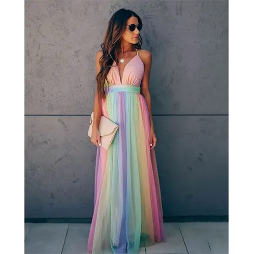 Abito Estivo Fluido Ed Elegante Per Donne | Maxi