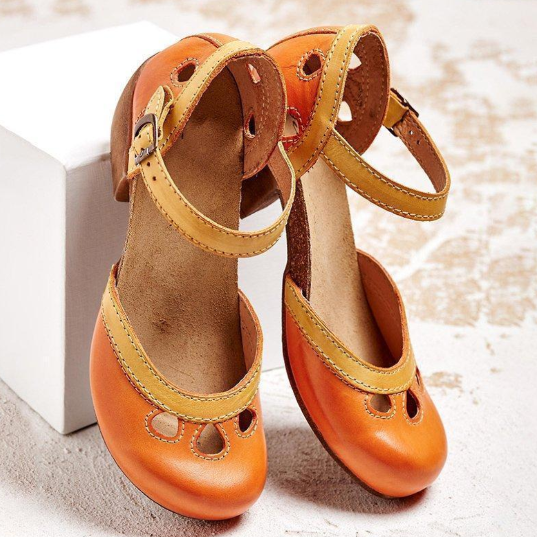 Chaussures À Talons Découpés À Lanières Réglables Pour Femmes | Confortable
