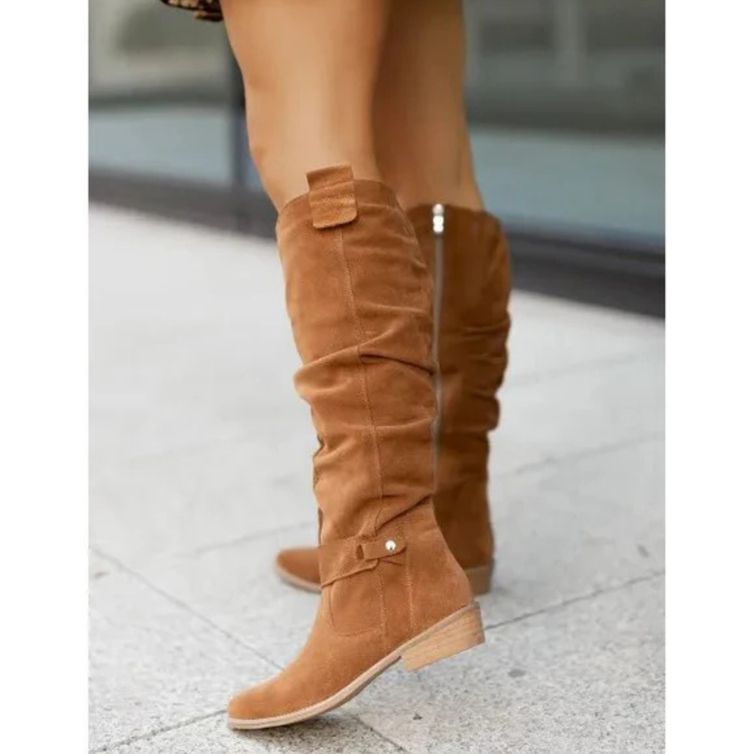Stiefel mit Reißverschluss für Frauen | Am Knöchel