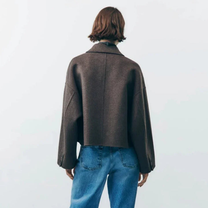 Femmes Manteau Chaud En Tricot | Court