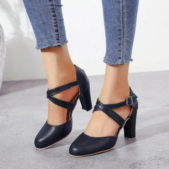 Sandales À Talons À Lanières Croisées Pour Femmes | Formelles