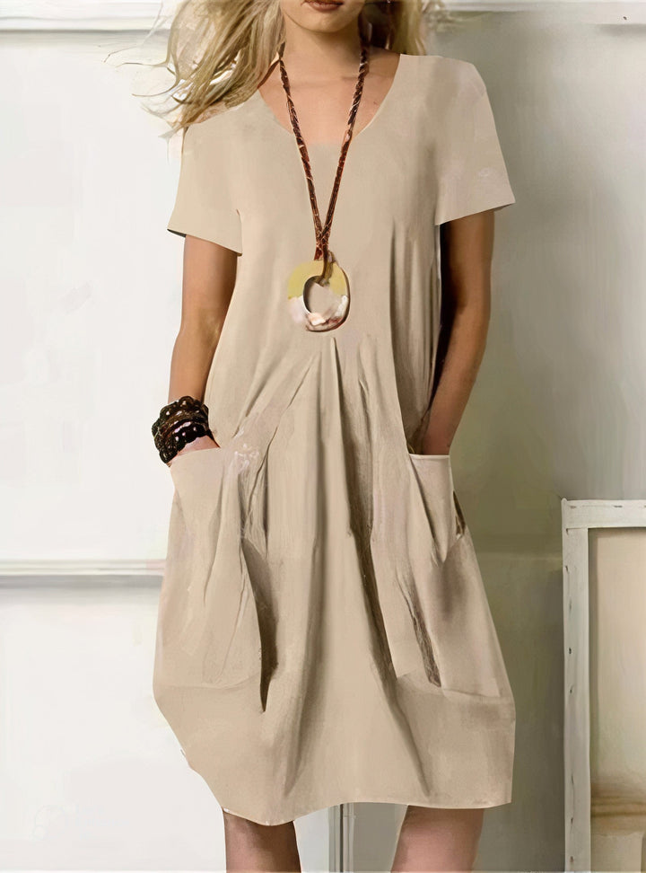 Robe A-Line avec Poches Pour Femmes | Midi