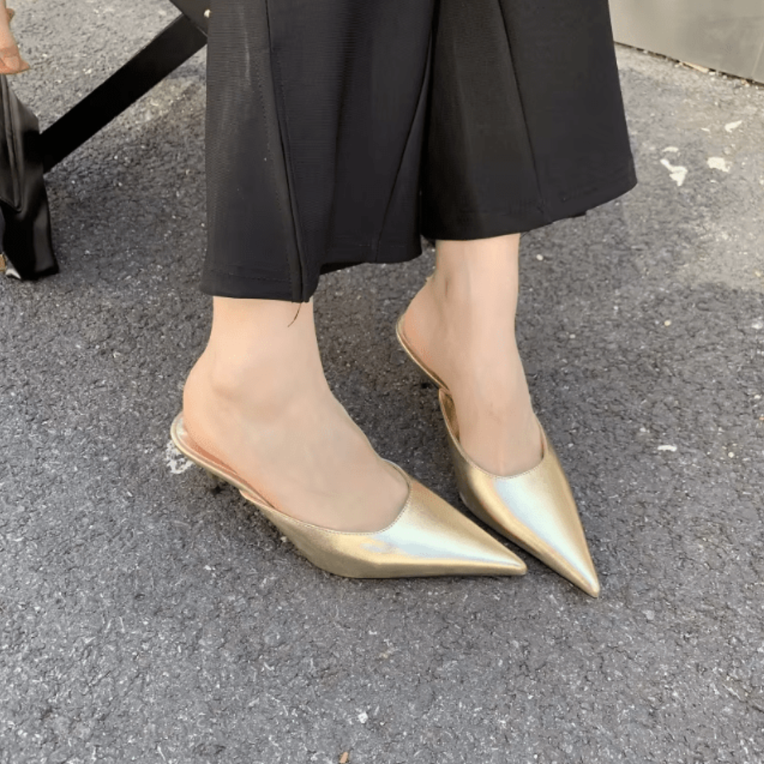 Mules À Bout Talon Pointu Pour Femmes | Sans Dos