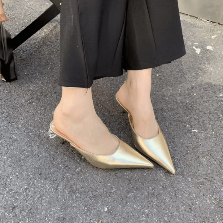 Mules À Bout Talon Pointu Pour Femmes | Sans Dos
