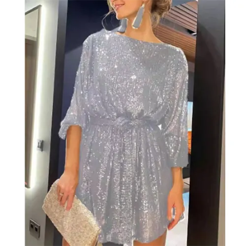 Abito da sera chic con paillettes per donna | Mini