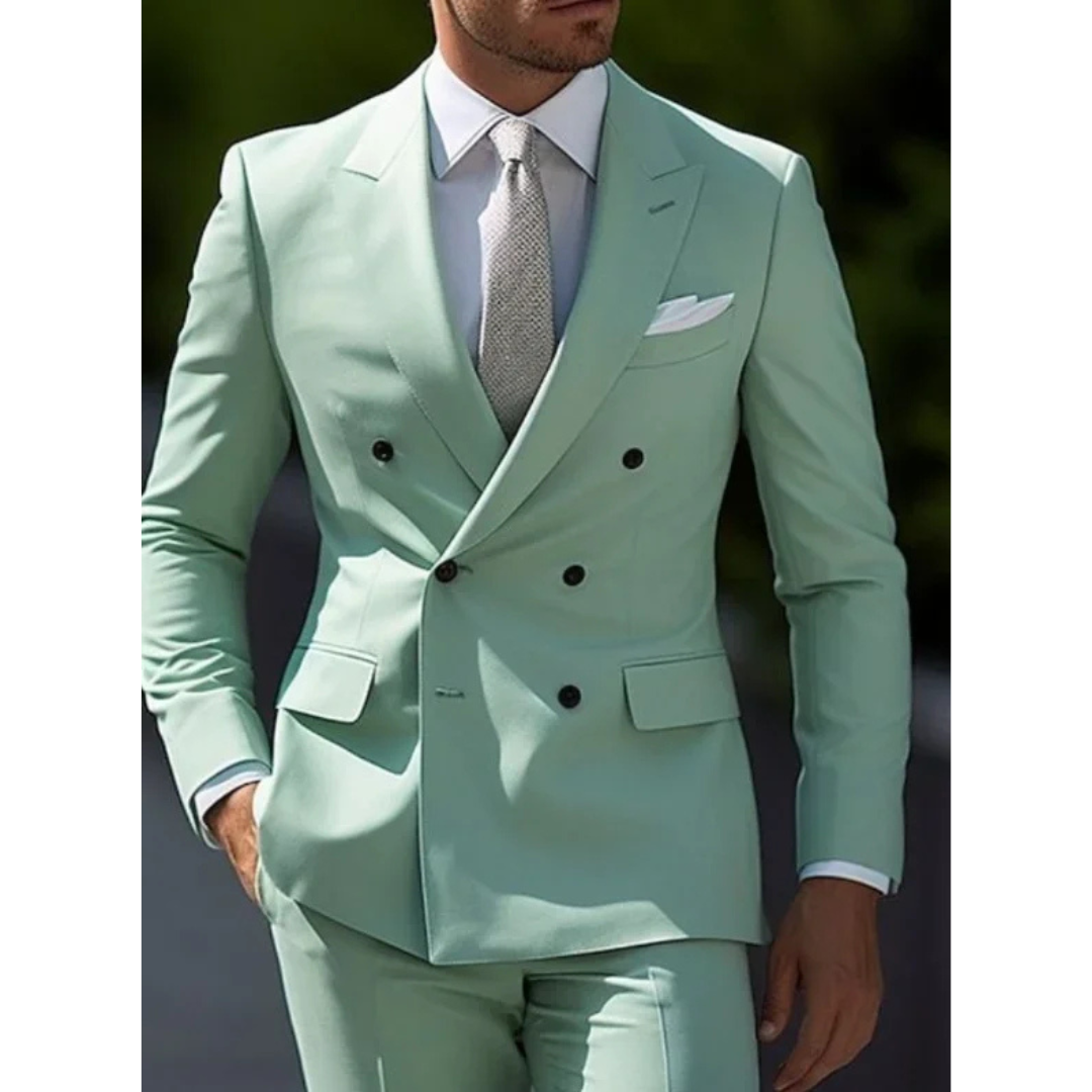 Homme Invité De Mariage Costume Croisé | Coupe Ajustée