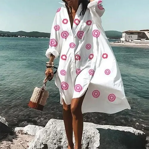 Camicia da notte estiva elegante e oversize per donne | Mini