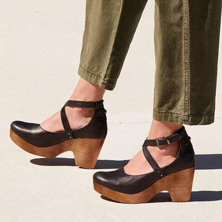 Sandales À Talons Pour Femmes, Avec Lanières À La Cheville | Élégantes