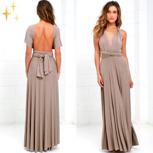 Robe De Mariage Élégante À Dos Nu Pour Femmes | Maxi