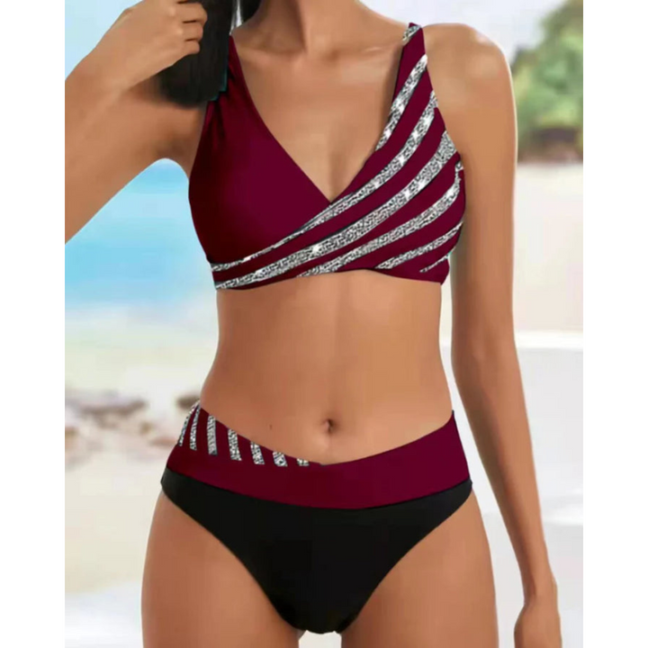 Dwuczęściowy strój kąpielowy plażowy dla kobiet | Bikini