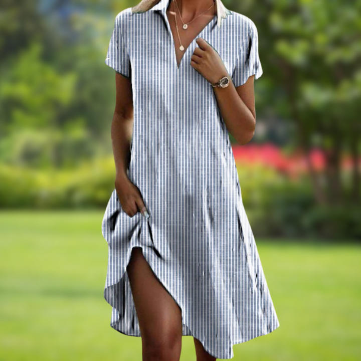 Variant image for Robe Longue Femme Élégante Imprimé Floral – Confort et Style-19