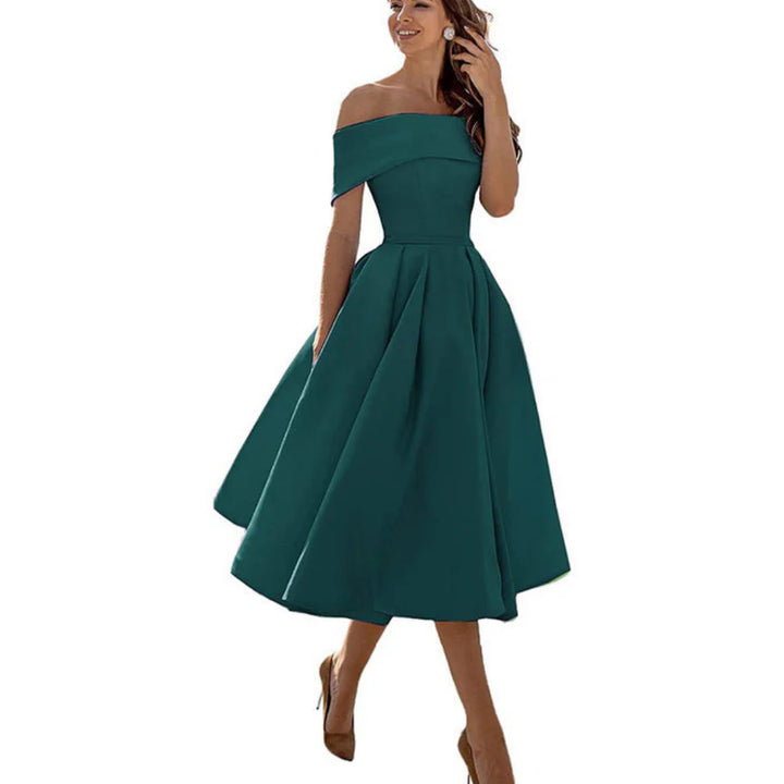 Robe Femme Plissée Sans Bretelles | Midi