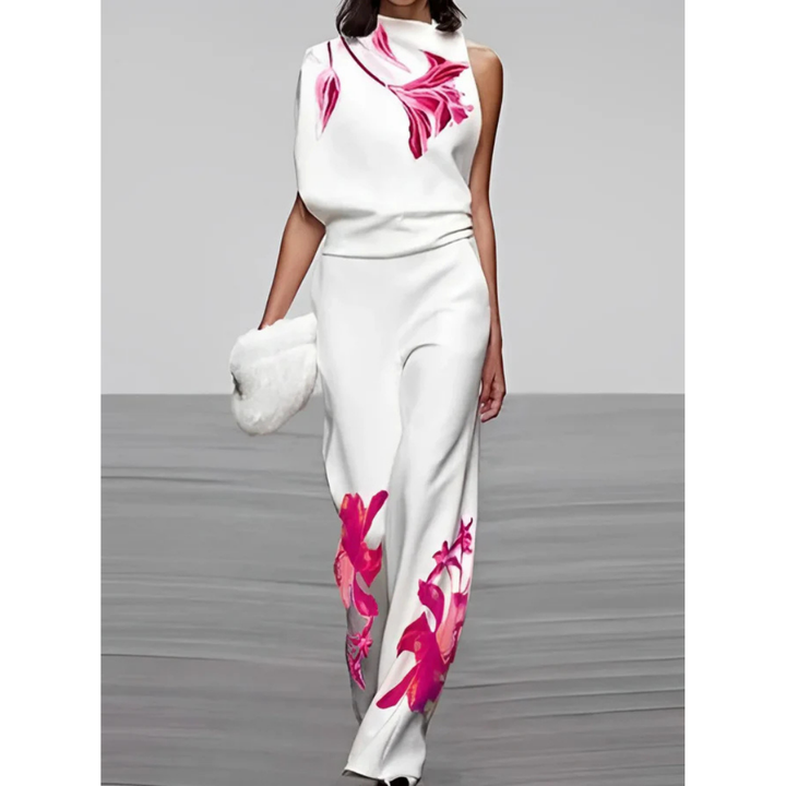 Femmes Imprimé Ensemble Deux Pièces | Floral