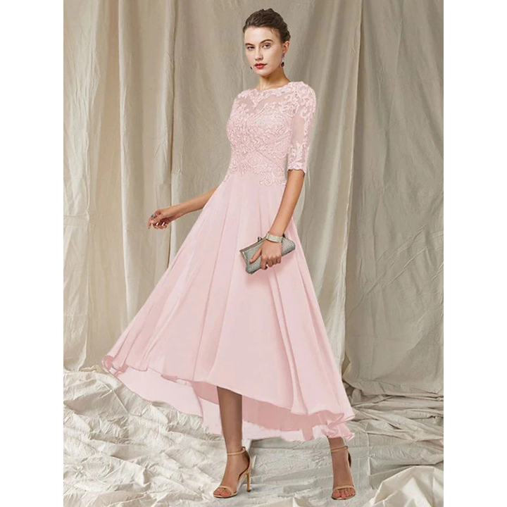 Elegantes Kleid Eine Linie Für Frauen | Midi