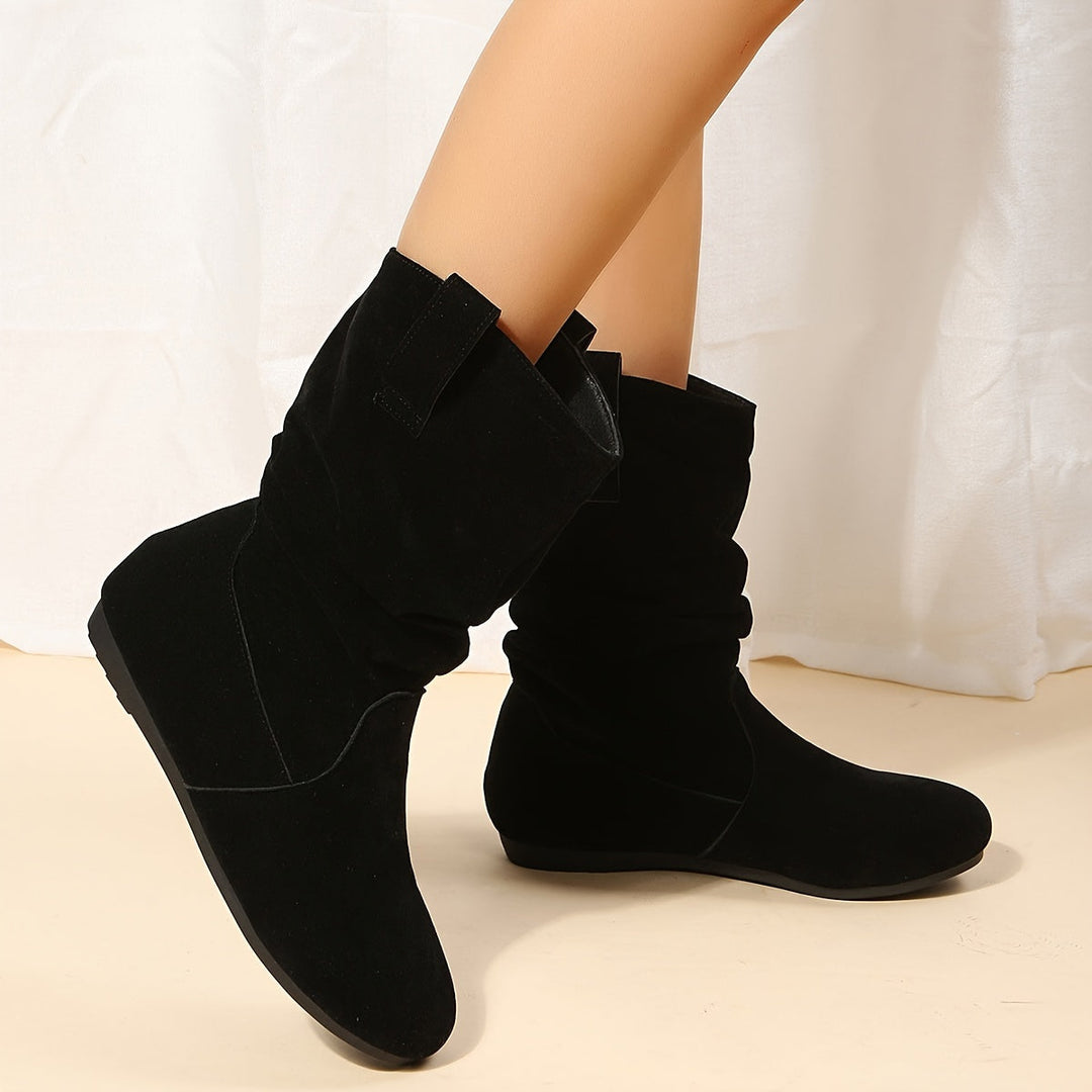 Bottes Élégantes À Enfiler À La Cheville Pour Femmes | Plat