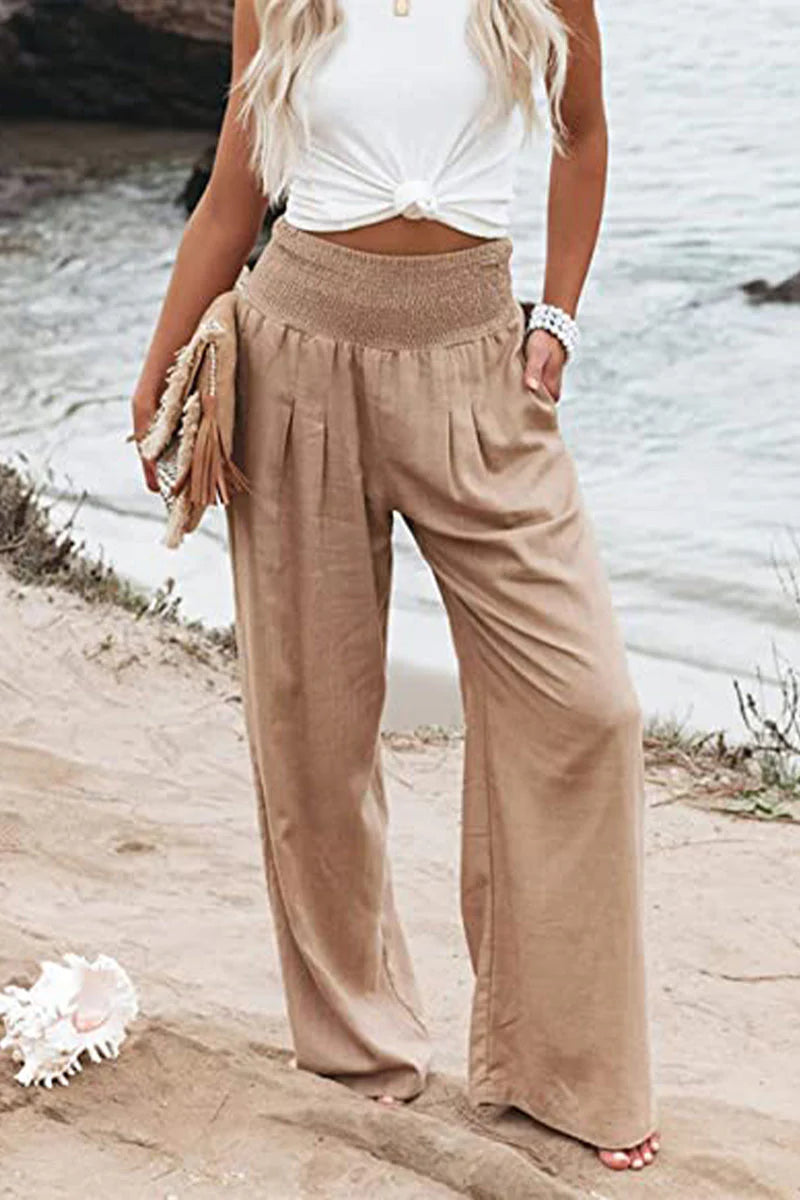 Casual Wide-Leg Summer Pants for Women | High waist
