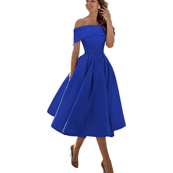 Robe Femme Plissée Sans Bretelles | Midi