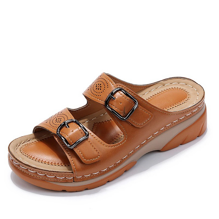 Sandalen mit Keilsohle für Frauen | Slip-on