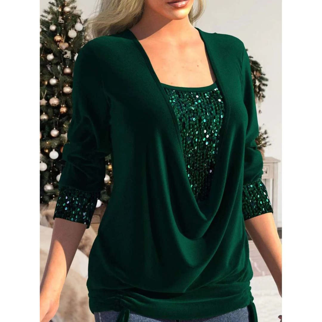 Ziskara | Top Donna Con Paillettes | Elegante