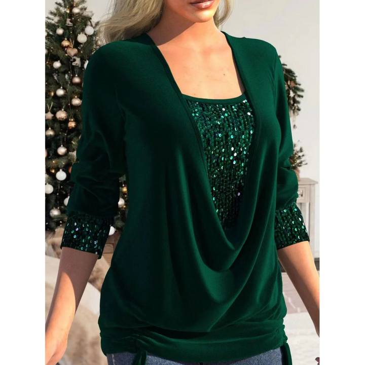 Ziskara | Top Donna Con Paillettes | Elegante