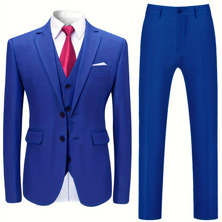 Hommes Invités De Mariage  Costume Trois Pièces | Simple Boutonnage