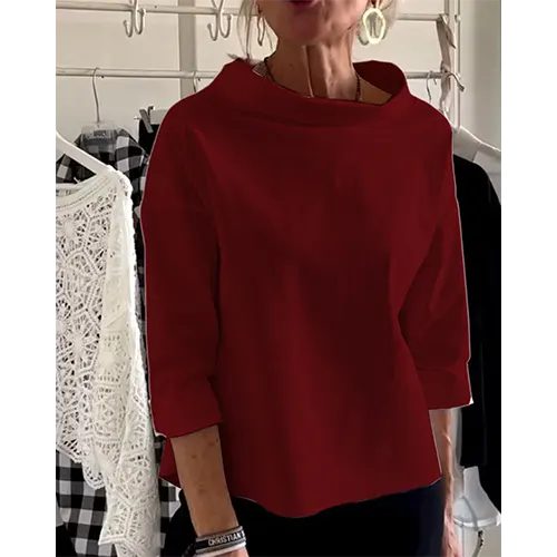 Elegante und lässige Bluse für Frauen | 3 4 Ärmel