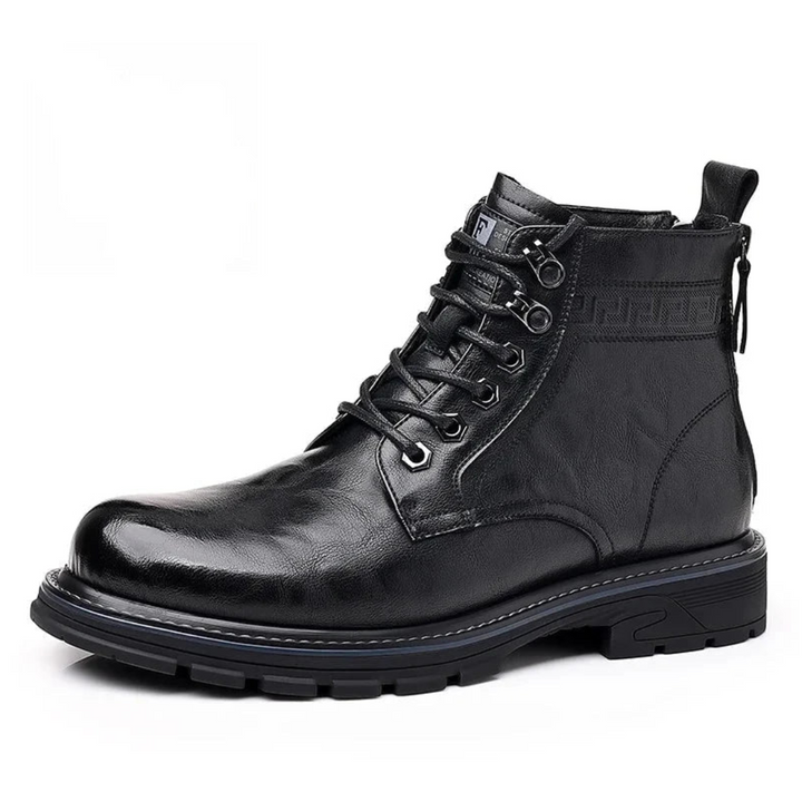 Bottes À Lacets Pour Hommes Avec Fermeture À Glissière Latérale | Extérieur
