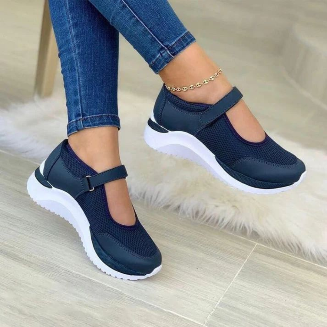 Baskets Confortables Pour Femmes | Sangle Velcro